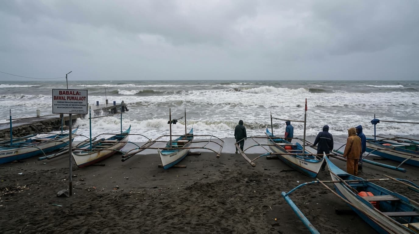 Bagyo ba 'yan o Nagpapamiss lang ang Alon? Mga Bangka sa Quezon, Pinababa!