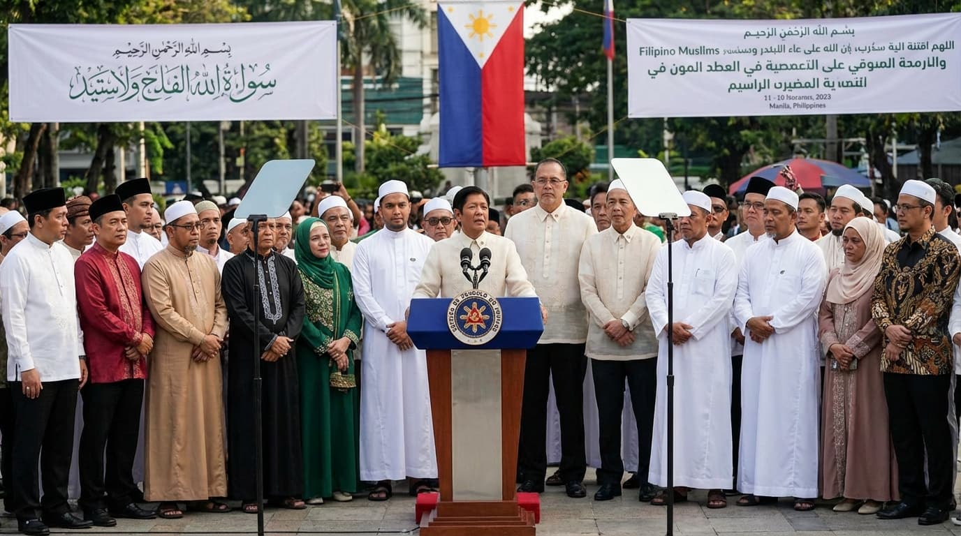 Si Marcos, Nananawagan ng Pagmamalasakit at Pagkakaisa sa Eid'l Fitr? O Baka Naman... May Iba Pang Pakulo?! 😲