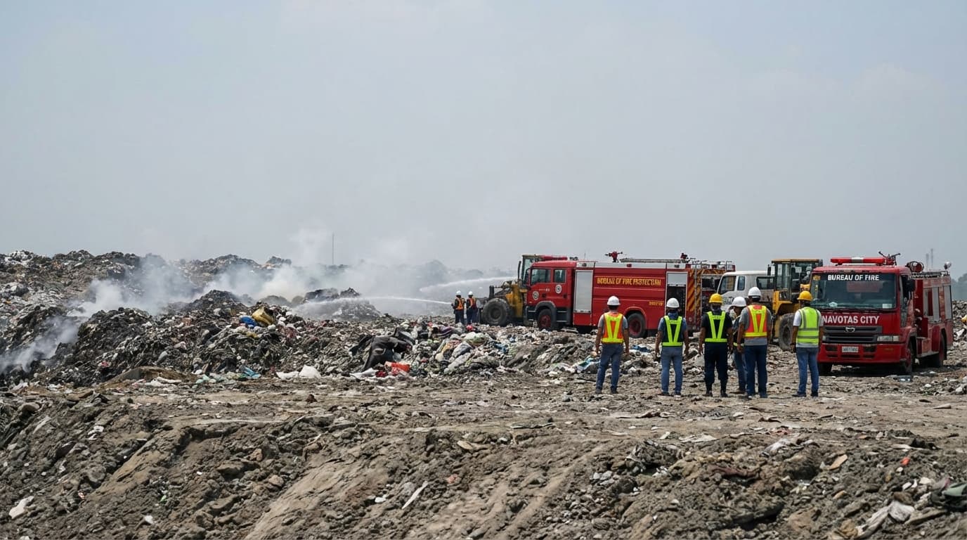 ¡Incendio en Vertedero de Navotas Controlado! ¿Pero Cuándo Controlarán la Corrupción?