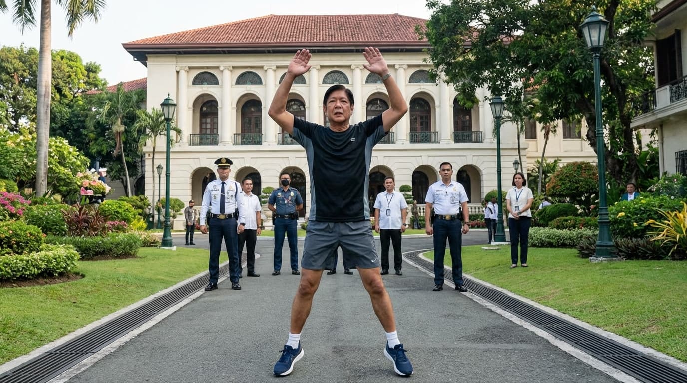 OMG! Si Marcos, Nag-Jumping Jacks at Nag-Jogging sa Malacañang? Para Patunayan na Hindi Siya Sakitin?! 🤯
