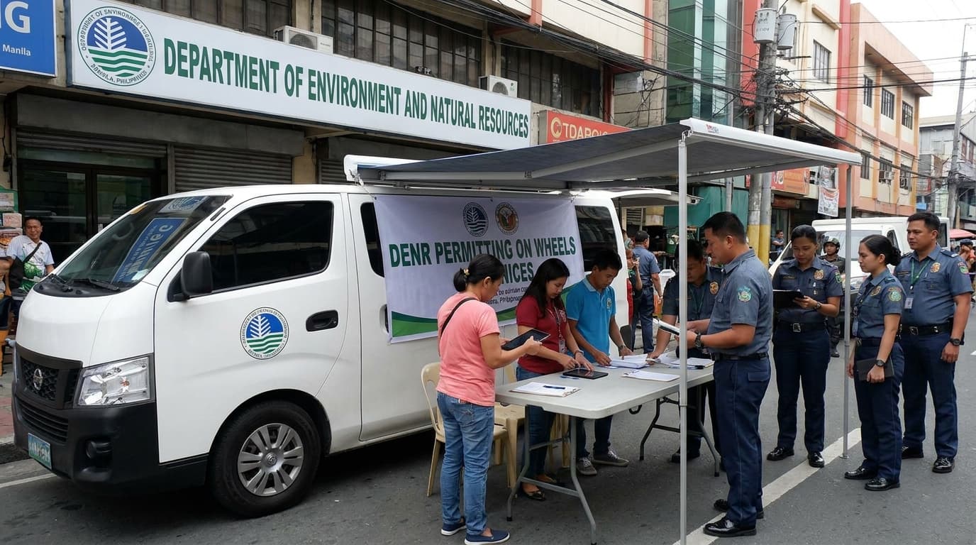 DENR, NAKAKALOKA NA BA? 'Permitting on Wheels' para sa mga negosyante sa Maynila – O, baka naman isa lang itong palabas?!