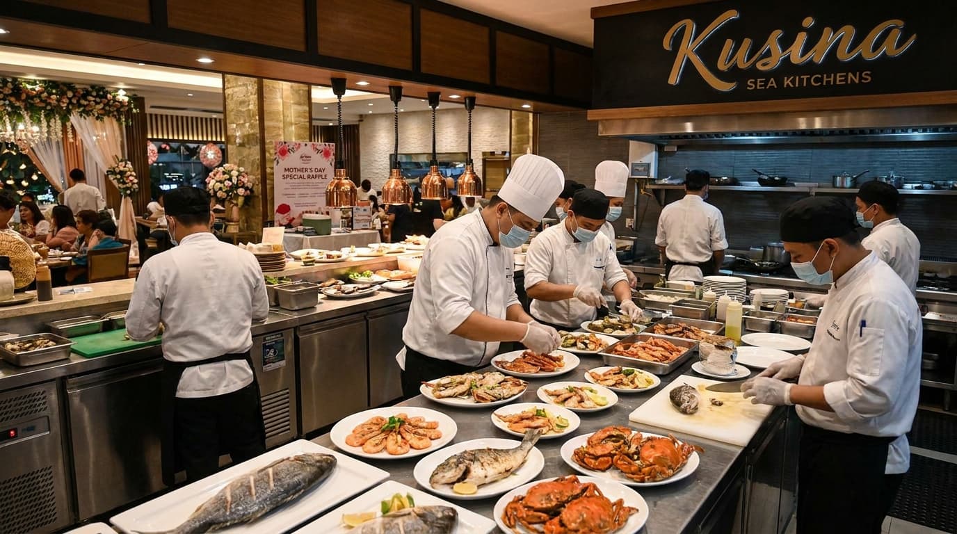 Buhay na Buhay ang Pasko sa Kusina Sea Kitchens! Seafood at Raffle, Mayroon Ka Na!