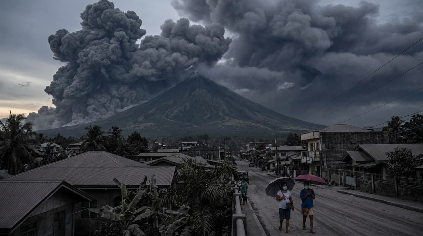 BULKAN NG MAYON NAGLUKO AT NAGDULOT NG KADILIMAN SA BUONG BAYAN! Ano ang Susunod na Mangyayari?!