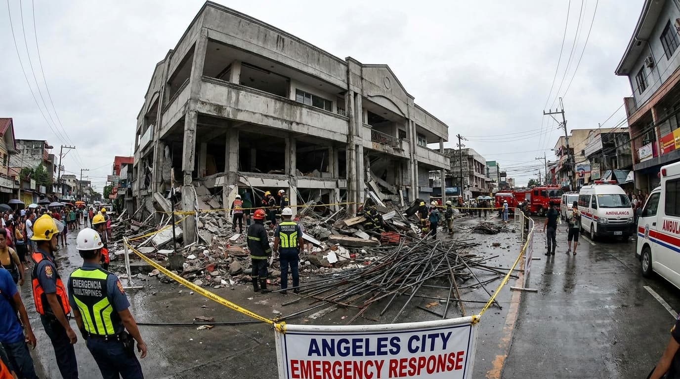 Guguho ba ang Pinas dahil sa mga Kontraktor? Isang Gusali sa Angeles City, Bumagsak! Ano ang Susunod?! π±