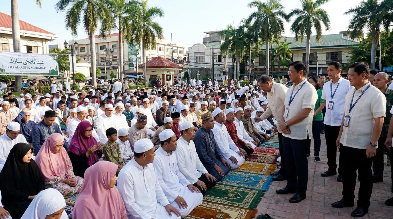Mga Muslim sa Cebu, Nagsaya sa Eid al-Adha! Pero Bakit May City Officials na Sumilip?!