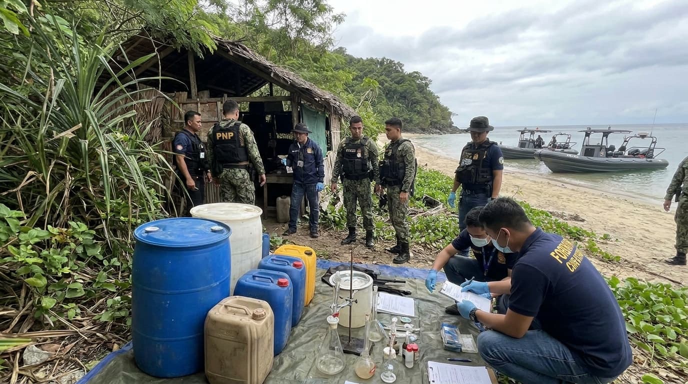 Mga Pulisiya, Nakakumpiska ng Kagamitan sa Isla ng Mindoro β May Balak Pa Lang Gumawa ng Shabu Lab?! π±
