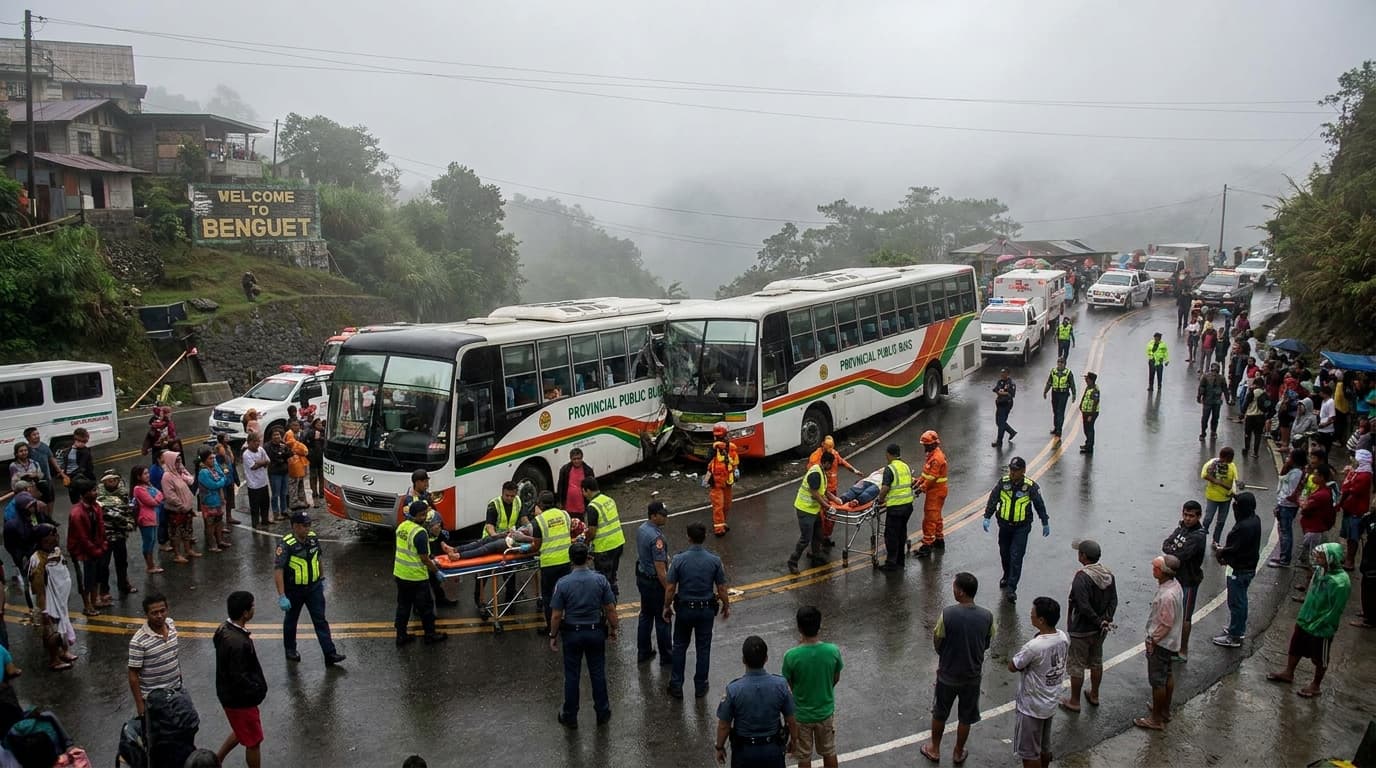 87 Sugatan sa Banggaan ng Bus sa Benguet: Aksidente ba o Gawa-gawa Lang?!