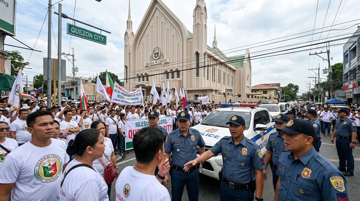 Gulat ang Pulis? Iglesia Ni Cristo Nag-Rally Bigla, Walang Permit! Ano Ang Nakatago Dito?