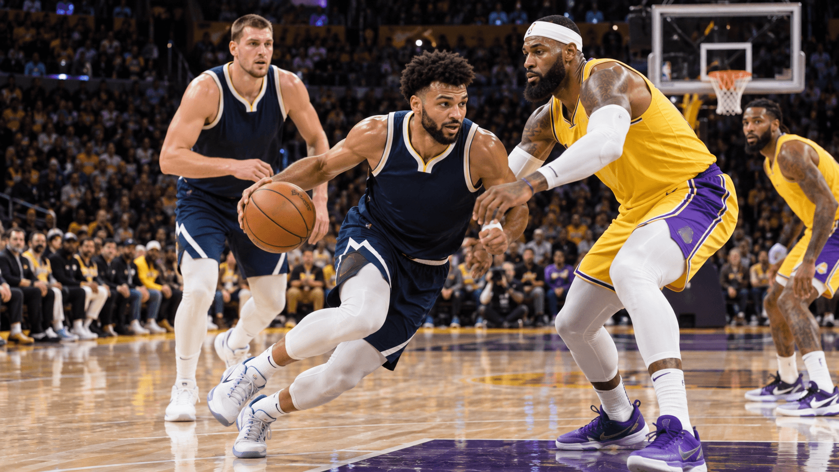 Lakers, Nabigla sa Sariling Bahay! Nuggets Rumatsada sa Dulo—Paano Nauwi sa 121–106?