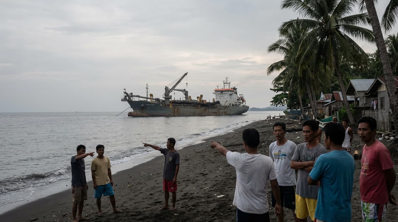 Arayat! Dredger na Nambubura ng Itim na Buhangin, Babalot sa Leyte?! Mga Tao, Nataranta!