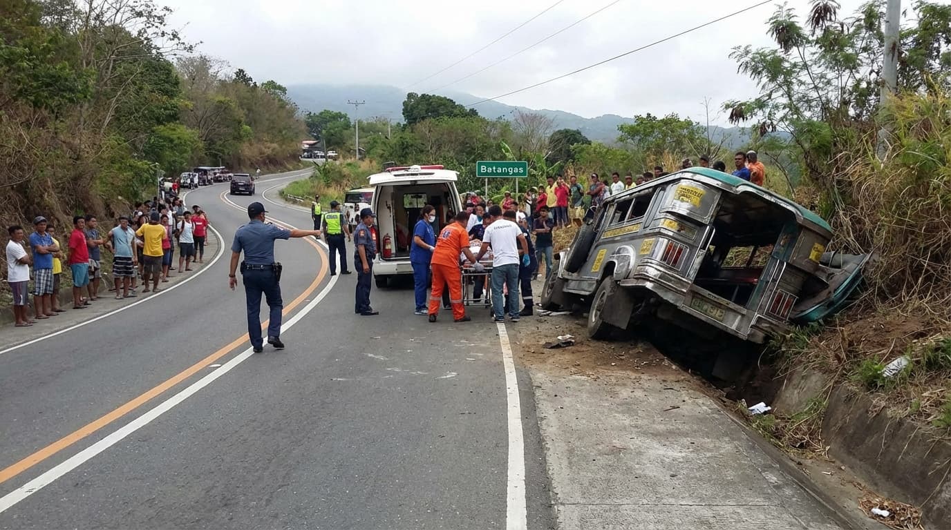 ¡Batangas Jeepney Nagwala! 15 Sugatan, Ano Kaya Ang Naging Dahilan?!
