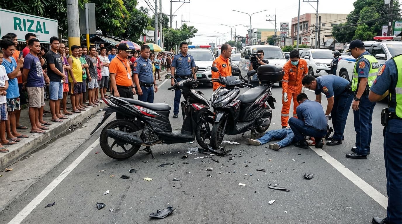 Dalawang Motorista, Naghalikan sa Rizal: Aksidente ba o May Iba Pang Kwento?! 😱