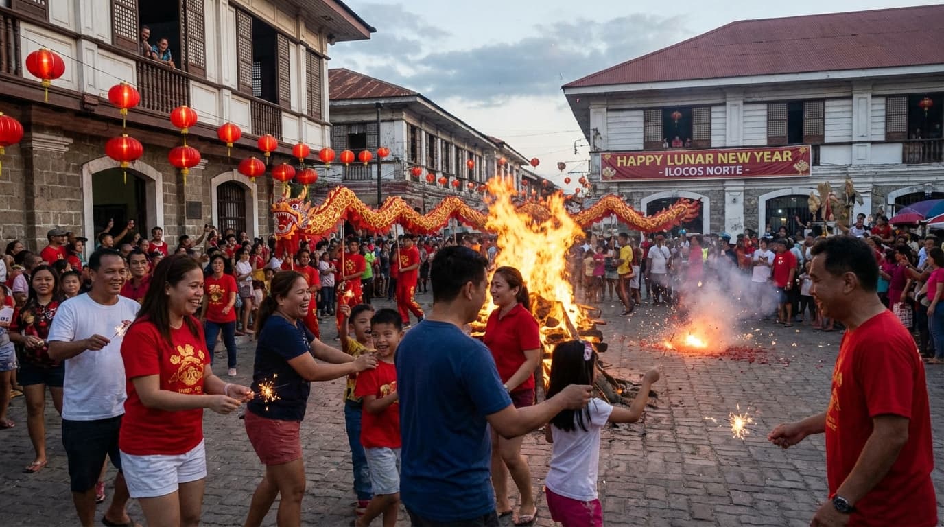 Mga Tsinoy sa Ilocos Norte, Sinalubong ang Bagong Taon na May Apoy at Katatawanan?! Ano ang Sikreto Nila?!