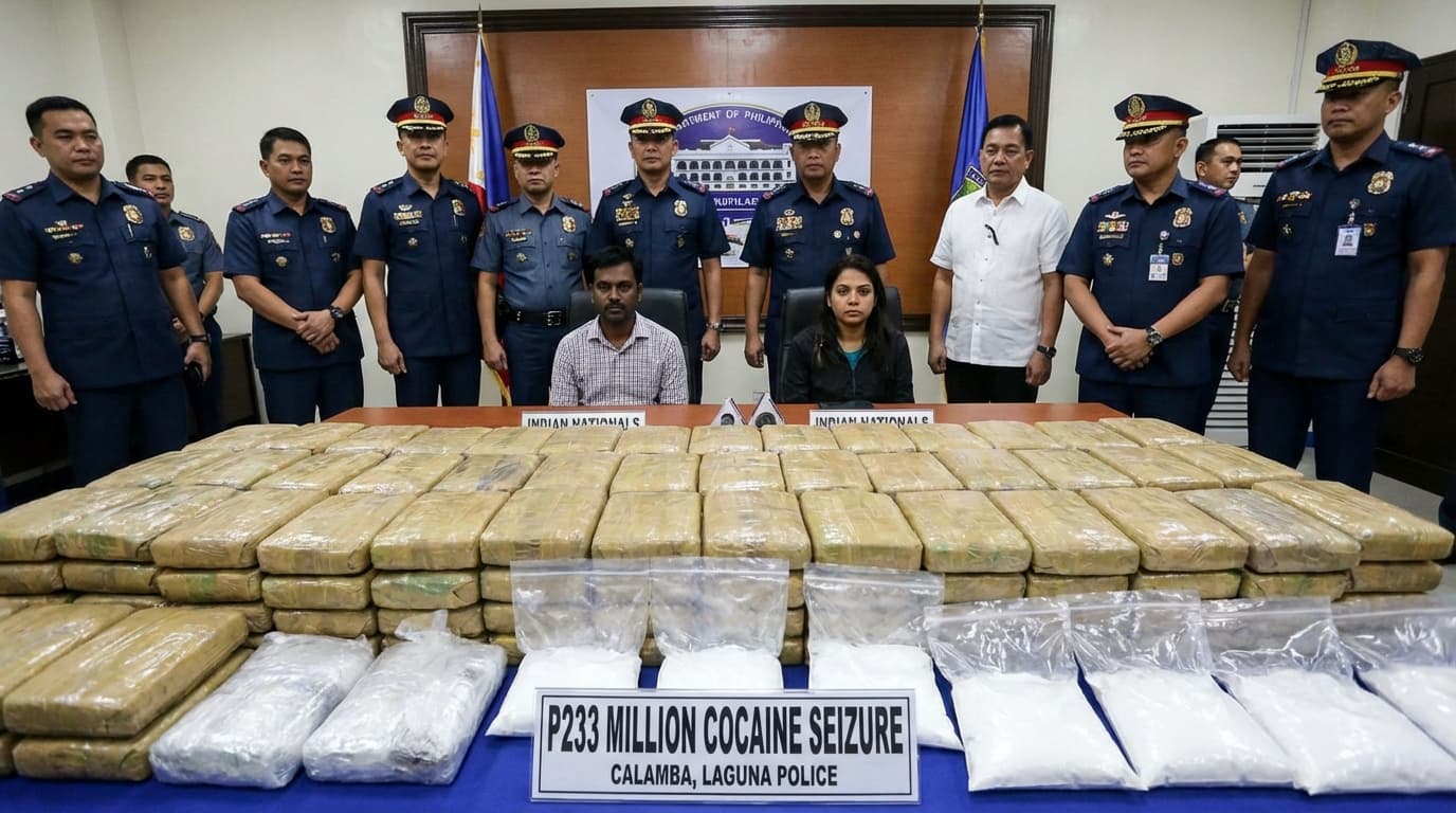 Dalawang Indiano, Nahulihan ng P233 Milyong Cocaine! Akala Nila Makakalusot Sila sa Laguna?!