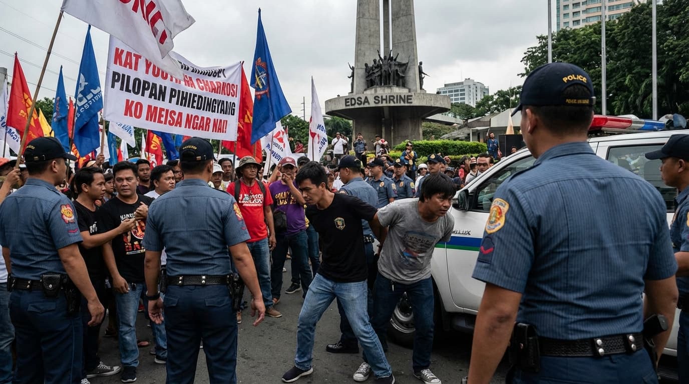 Mga Pulang Himatayin sa EDSA: Dalawa, Nadakma Matapos Manuntok ng Pulis! Ano ang Sasalubong sa Kanila?