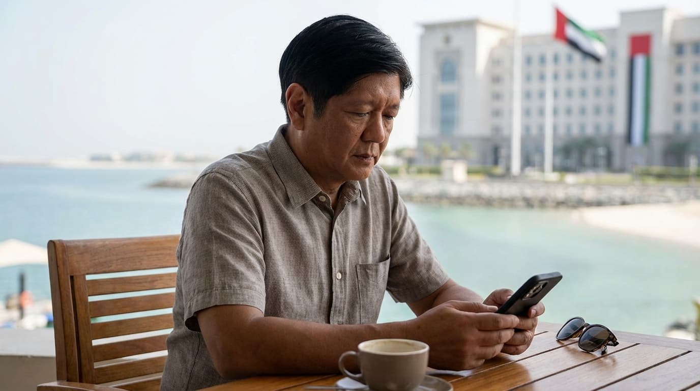 Marcos, nag-tweet ng 'solidarity' sa UAE? Habang nagbabakasyon daw, pero 'di makapaniwala sa giyera!