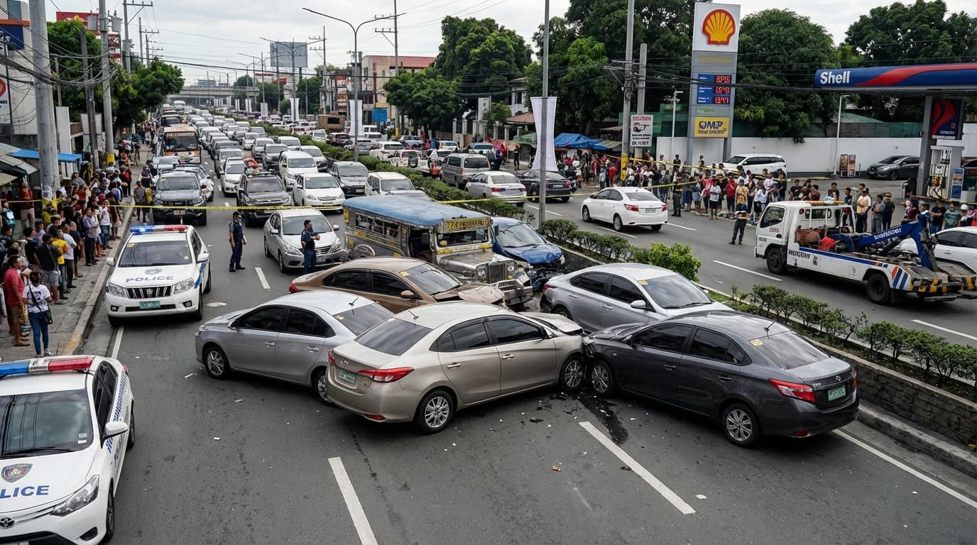 Lolo sa QC, Naligaw sa Gas Tank?! 6 na Sasakyan, Naging 'Drive-Thru' Niya!