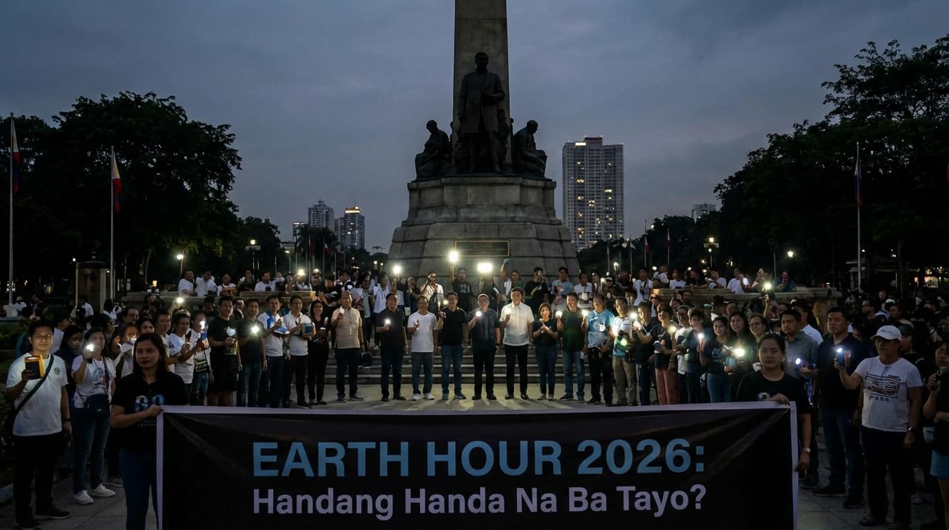 Aksyon sa Earth Hour 2026: Rizal Park, Magiging Dilim o Handa na ba Tayo Talaga?!