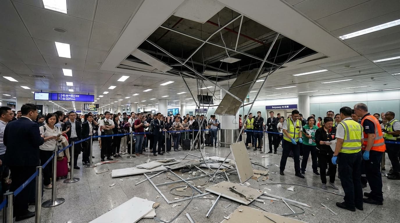 ¡NAIA Terminal 1 Bumagsak ang Kisame! 7 Sugatan sa Holy Friday - Nakakaloka Talaga!