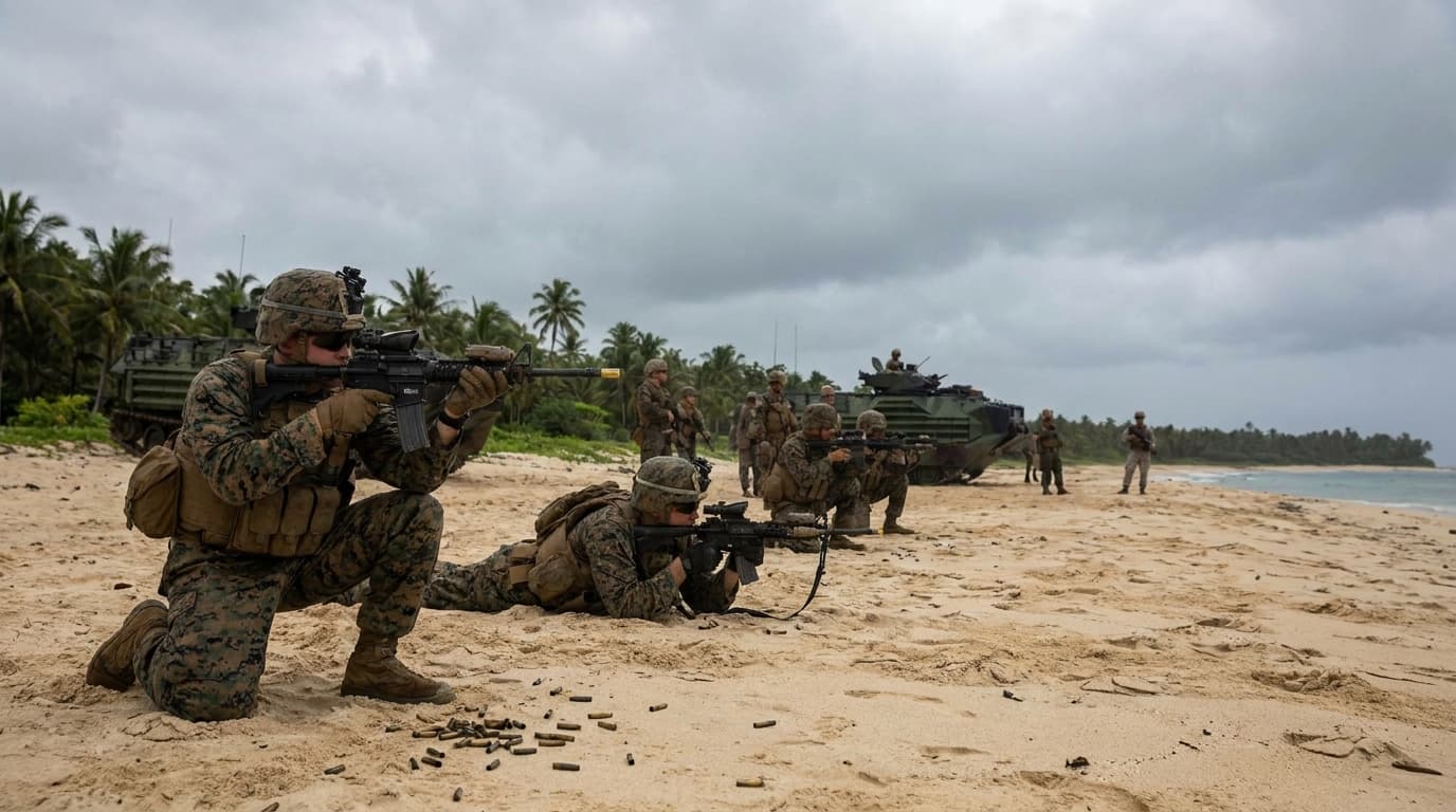 US Marines, Bakit Sila Nagpapaputok sa mga Beach Invaders? Hindi Ito Vacation!