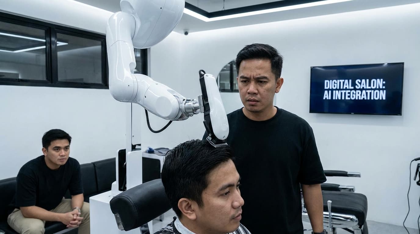 Mga Barberong Pinoy, Magiging Robot?! Ang Dulo ng Pagsasalon ay Papalitan ng AI!
