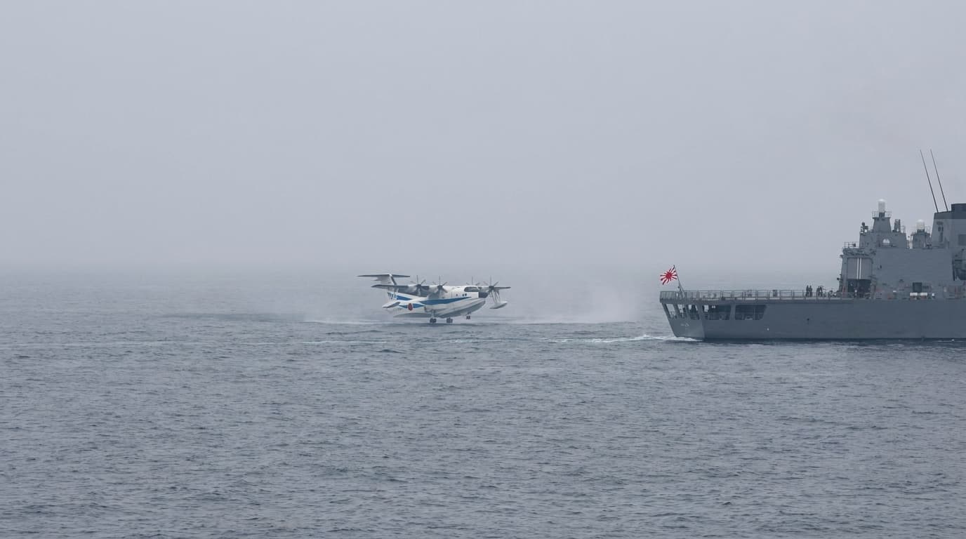 US-2 ng Japan, sumabak sa South China Sea! May binabalak ba sila laban sa Tsina?!