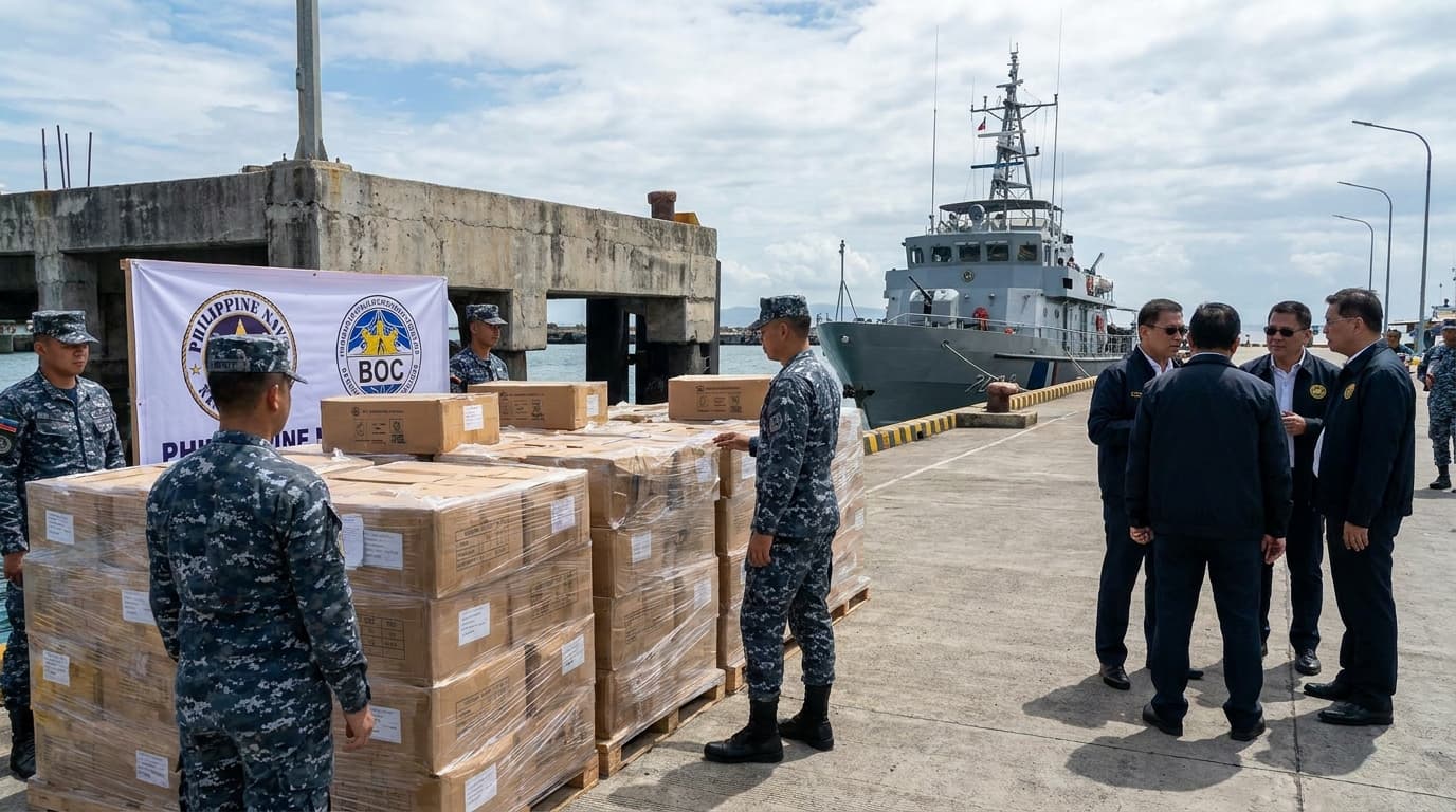 Hulog ng Langit o Banta sa Bansa? ₱52M na Sigarilyo, Nasabat ng Navy! May Konek ba sa Pradabet?