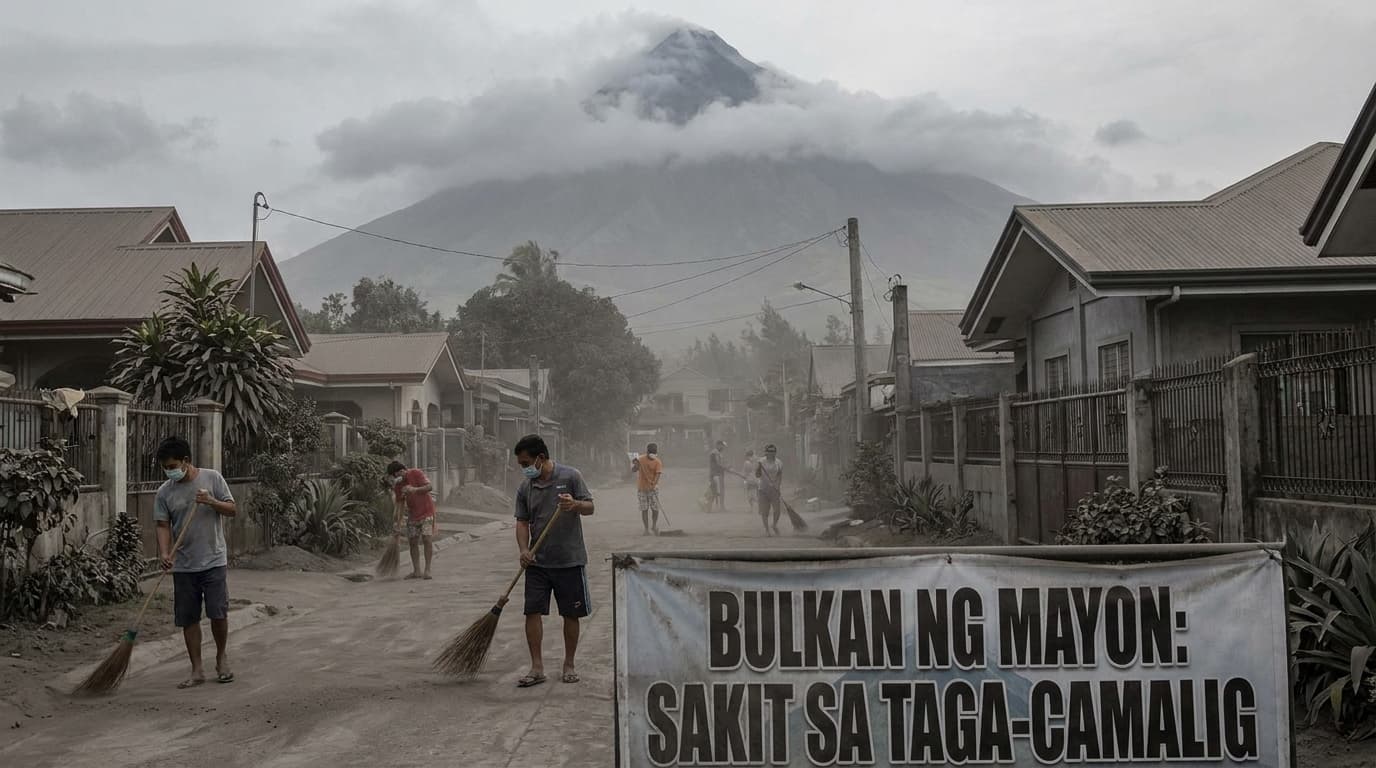 BULKAN NG MAYON, NAGPAPAKAIN NG SAKIT SA MGA TAGA-CAMALIG?! ALAMIN KUNG BAKIT HINDI NATIN KAYANG LINISIN ANG KALAT!