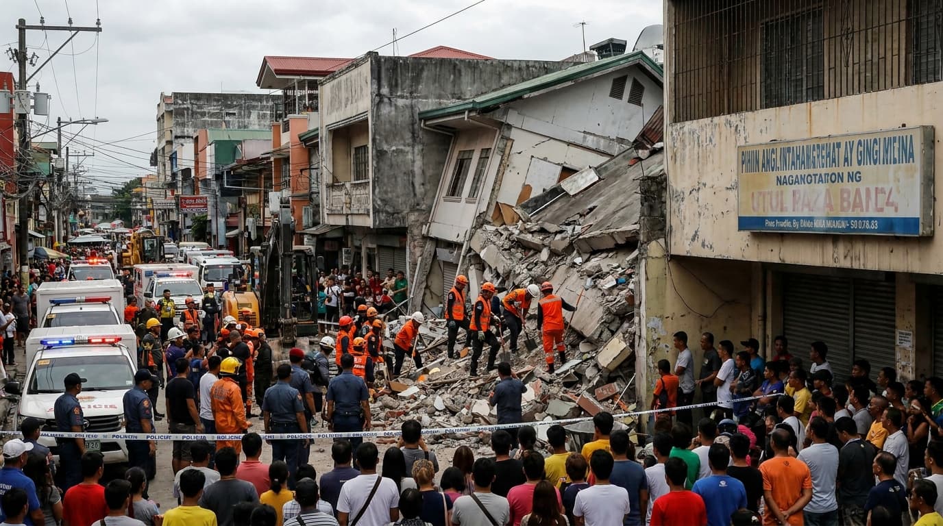 Nakakabigla! Building Collapse sa North Philippines, 30+ na-trap! Ano ang Susunod na Mangyayari?! 😱