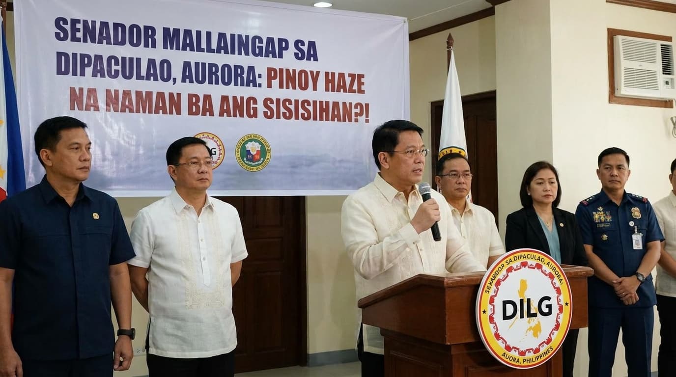 SENADOR MALINGAP SA DIPAculao, AURORA: PINOY HAZE NA NAMAN BA ANG SISISIHAN?!